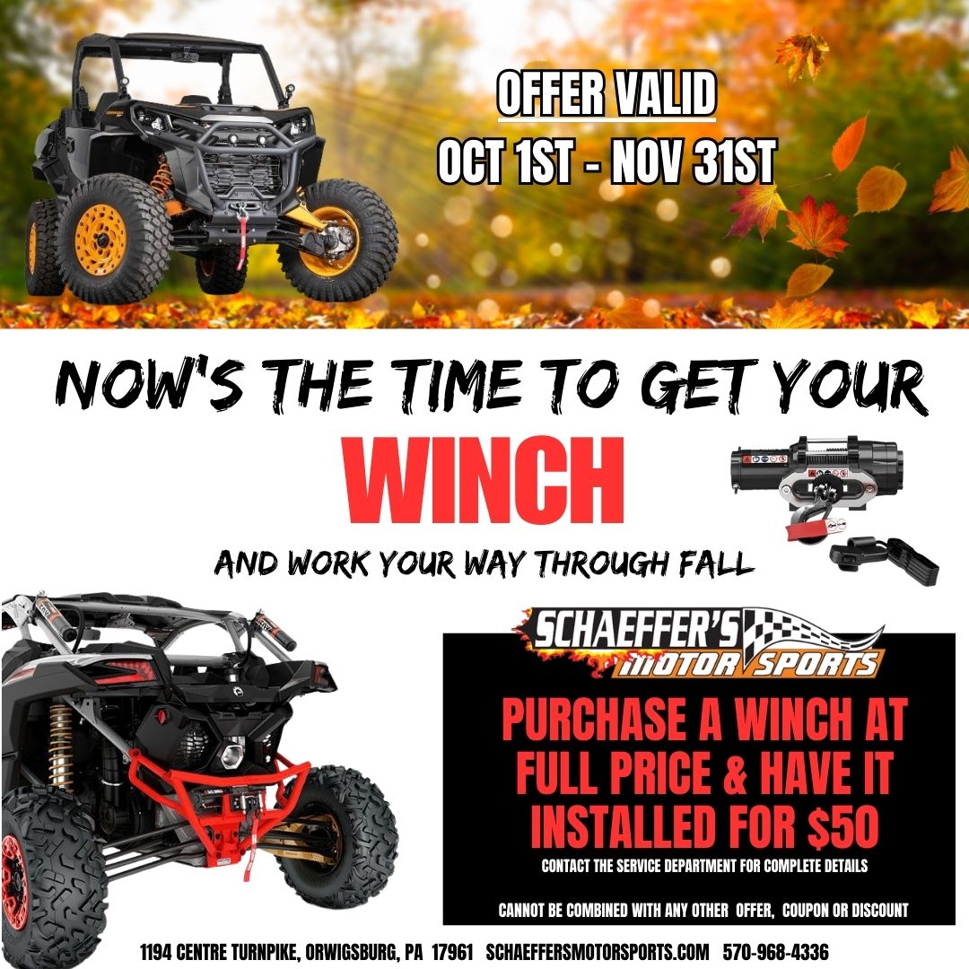 Schaeffer's Motorsports Let Us Pamper Your Baby This Winter!